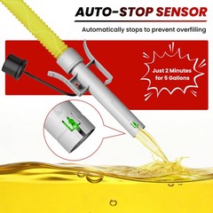 Automatic Fuel Transfer Pump with Auto-Stop Sensor(3.2 GPM), Battery Operated Ga