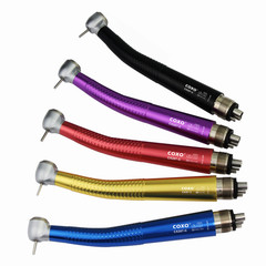 US COXO Colorful Dental High Speed Handpiece Air Turbine Anti-retraction 4 Holes