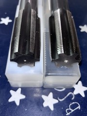 2pc SET Nachi 1-1/2-12 NF G H4 6FL Tap 1-1/2” 12tpi Taper & Plug 1 of Each