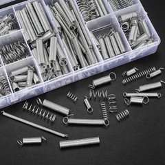 210 Pcs Spring Assortment Kit Compression & Extension Springs Zinc Plated Steel