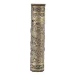 Metal Tube Container Embossed Pattern Water Proof Sealed Storage Tube