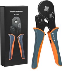 Wire Ferrule Crimping Tool, Preciva Square Jaw Wire Crimping Pliers AWG 28-5