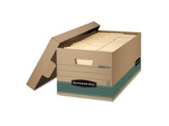 Fellowes 1270101 Stor/File Extra Strength Storage Box, Letter, Lift-Off Lid, Kft