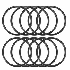38mm x 33.2mm x 2.4mm Black Rubber O-Ring Oil Seal Gasket 10pcs