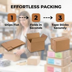 Small Shipping Boxes 12″L x 8″W x 6″H 25-Pack – Corrugated Cardboard Box for …