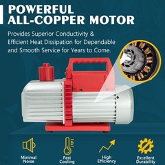Kozyvacu Dual-Stage HVAC Vacuum Pump, 5.0 CFM – Ideal for AC Repair Tools, Car