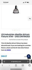 Light Fixture, LSI Abolite Atrium