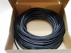 FLEX GP70B PVC TUBING 8242-4245 100 FT 1/8 ID X 1/4 OD X 1/16 WALL BLACK VINYL