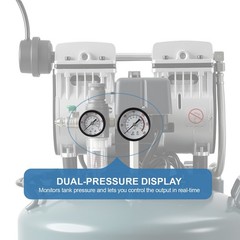 40L Portátil Compresor de aire silencioso médico dental libre de aceite 800W