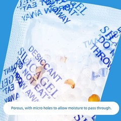 60 Packs 3g Grams Silica Gel Desiccant Packets Moisture Absorber Drying Bags