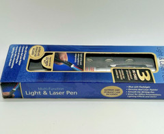 1 New (3 in 1) LED LIGHT, RED LASER POINTER, + PEN Combo, with Case, 5 mW Power