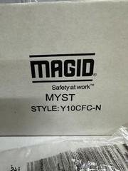 (BOX OF 12) Magid Y10CFC-N Wrap around Clear Polycarbonate Safety Glasses