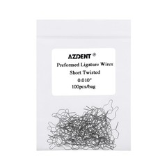 Alambre de Ortodoncia Preformado Lazos Largo Corto Trenzado Acero Inoxidable