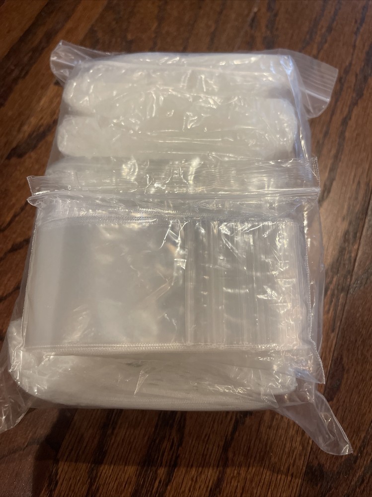 2×3 Clear 2 Mil Small Plastic Bags Mini Zip Baggies Jewelry Top Lock Reclosable