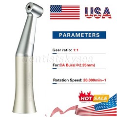 Dental Low Slow Speed Handpiece Push Contra Angle fit for E-Type Motor YX