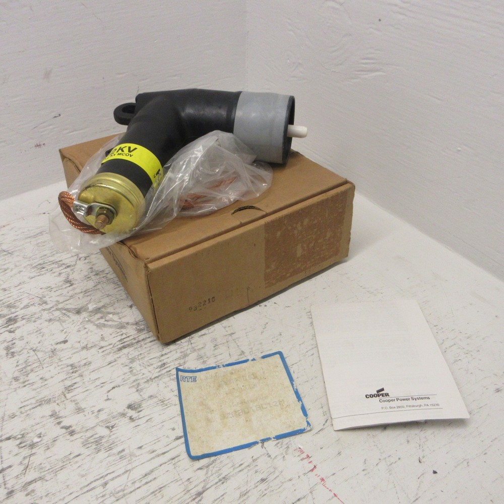 NEW Cooper RTE 3238018C12M 12KV Arrester Elbow 10.2 KV MCOV 8.3/14.4KV NIB