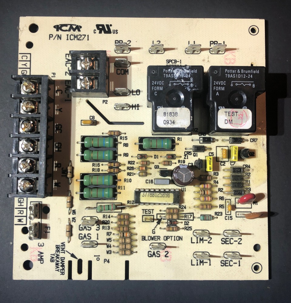ICM271 Fan Blower Control, Direct OEM Replacement – Dual On/Off Delay Timer (102
