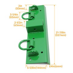 Compact Tractor Bolt on Grab Hooks 4.96″ W × 21.93″ L For John Deere 2″ Receiver