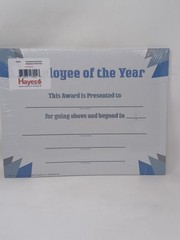 Contemporary Series Employee Of The Year Certificate 30 Certificates