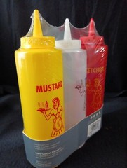 TableCraft 3-Pc Nostalgia Squeeze Bottles12oz EA Ketch/Must Mayo Hand Wash Only