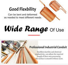 99.9% Copper Tube 5/16″ OD X 1/4″ ID 5 Ft, Tube Wall: 1/32″, Refrigeration