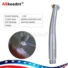 2/4Hole Dental LED E-generator Handpiece 5*Light Bulb High Optical Turbine Y1M