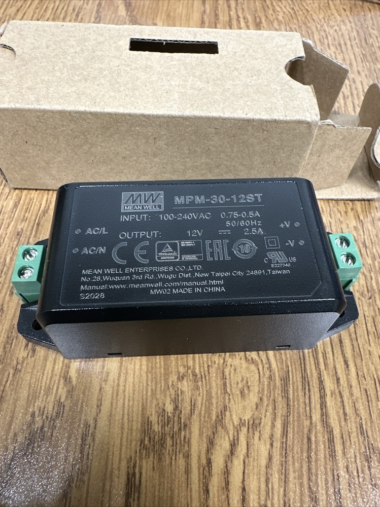 MEAN WELL IRM-30-12ST – AC/DC Power Modules 30W 12V 2.5A Screw terminal style