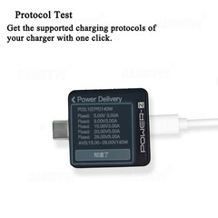 Power-Z KM003C USB C Tester, 1.54″ Portable USB C Fast Charging Tester PD3.1 QC5