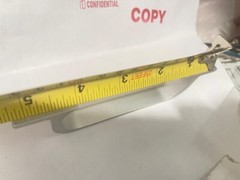Aluminum drawer, door, cabinet, Pull Handle 5 1/2″L x 1/2″W x 1 1/4″ H (2F)