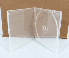 Lot of 50 Empty CD/DVD/Blu-ray/ Video Game Disc Cases Hard Plastic Storage EUC