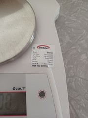 OHAUS SPX222 SCOUT PORTABLE BALANCE | 220g X 0.01g (MISSING 3 LEVELING FEET)
