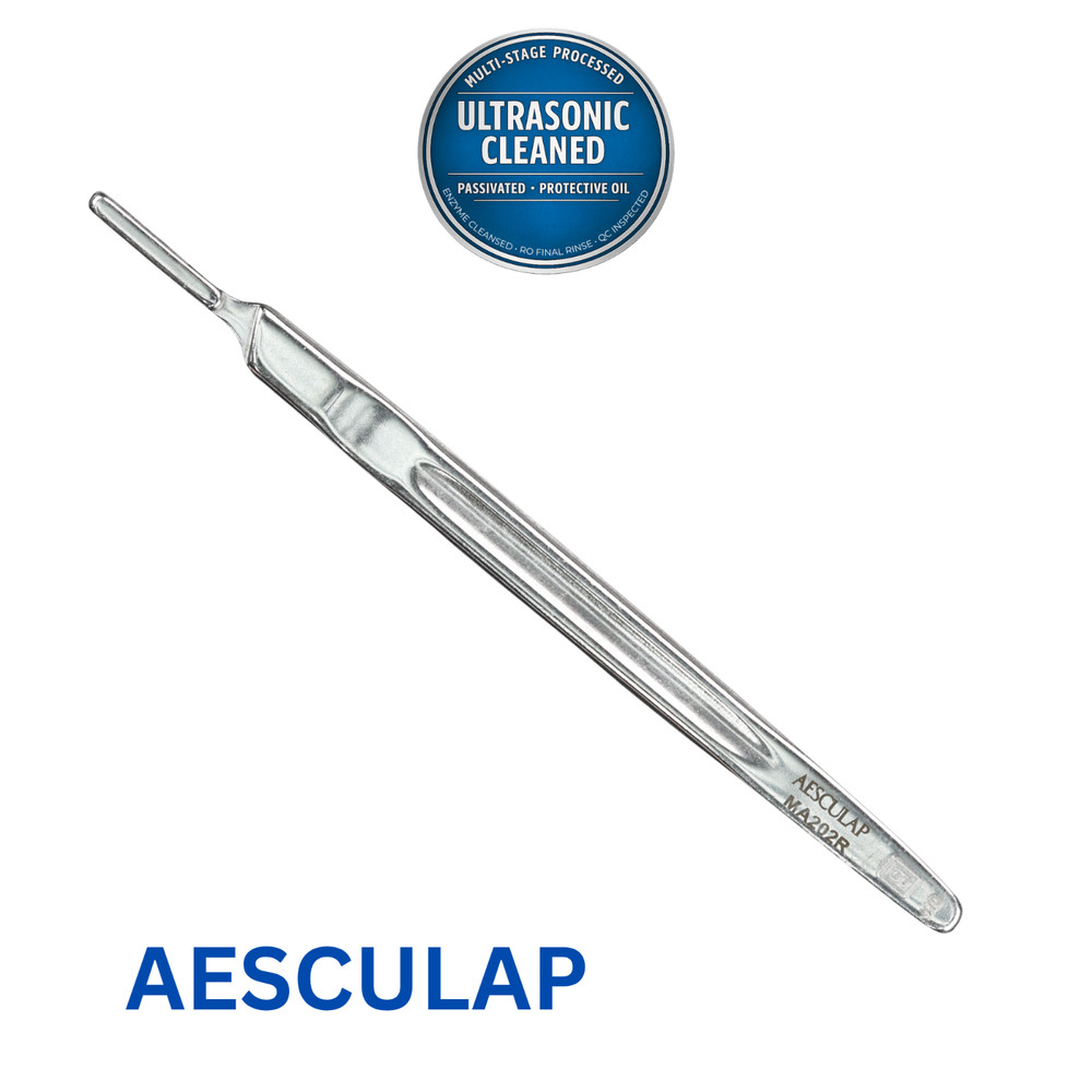 AESCULAP MA202R Bard-Parker Knife Handle, #9, 115 mm