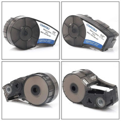5PCS Label Cartridge For M21-500-595-WT BMP21-PLUS / Lab Black/White 1/2“