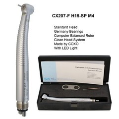 COXO DMXDENT Dental LED Handpiece High Speed Self Power Turbine 4 Hole NSK Style