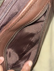 Vintage Franklin Covey Nappa Leather Planner Binder; Brown