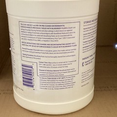 LOT of (4) Diversey Oxivir TB Disinfectant Wipes Containers, White, 160 ea – NEW