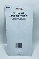 LOT OF 3 Allary Repair Kit – Scissors & Threaded Needles