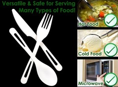 Disposable Knives Made From Non-GMO, Plant-Based, Plastic, 50 Pk. Sturdy