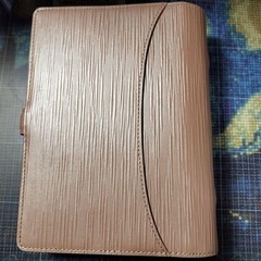 Franklin Covey Textured Embossed Leather Agenda Organizer Planners 6 Hole Beige