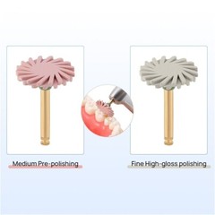4 Pcs/box Dental Silicone Diamond 135°C Autoclavable Composite Polishing Wheel