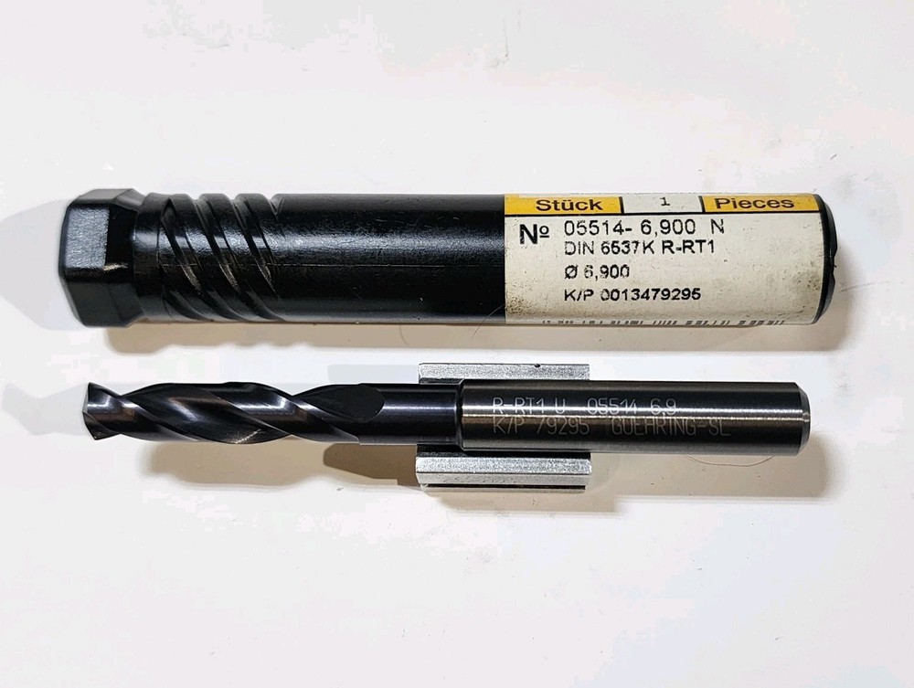 6.9mm / .271″ Dia. x 1″ DOC Solid Carbide Screw Machine Drill 8mm Shank 5514-6.9