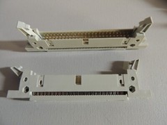 5-PACK 50-Pin Latching Male Panel Mount IDC Flat Ribbon Cable Connectors