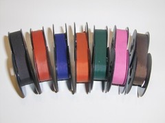 New DIN 2103 Typewriter Ribbons 2 1/8″ x 1/2 Inch Ink Ribbons in 25 colors