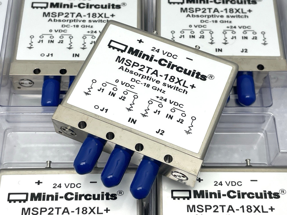 NEW MINI-CIRCUITS MSP2TA-18XL+ ABSORPTIVE SWITCH 18 GHz 24 VDC SMA 1 PIECE