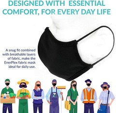1/3/5/10/25//50/100 Black Face Mask Washable Reusable Cotton Safety Respirator
