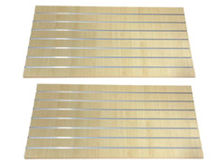 NEW Slatwall Easy Panels, Set of 2 PIECES, 2′ H x 4′ W Maple w/ metal inserts