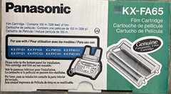 Panasonic KX-FA65 Film Cartridge 100M (328 feet) Fax Machine Film 4 KX-FP101 NEW
