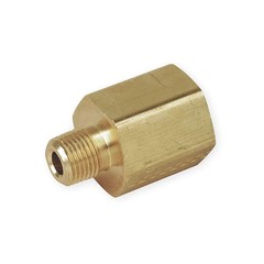PARKER 6-4 RA-B Reducing Adapter, Brass, 3/8 x 1/4 in 1DFY7