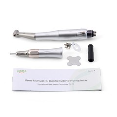Jinme Dental Low Speed Handpiece Set 4H External Contra Angle Straight Air Motor