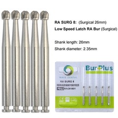 Wave Dental Carbide Bur Surgical Bur Round Latch RA 1 2 3 4 5 6 8 For Slow Speed